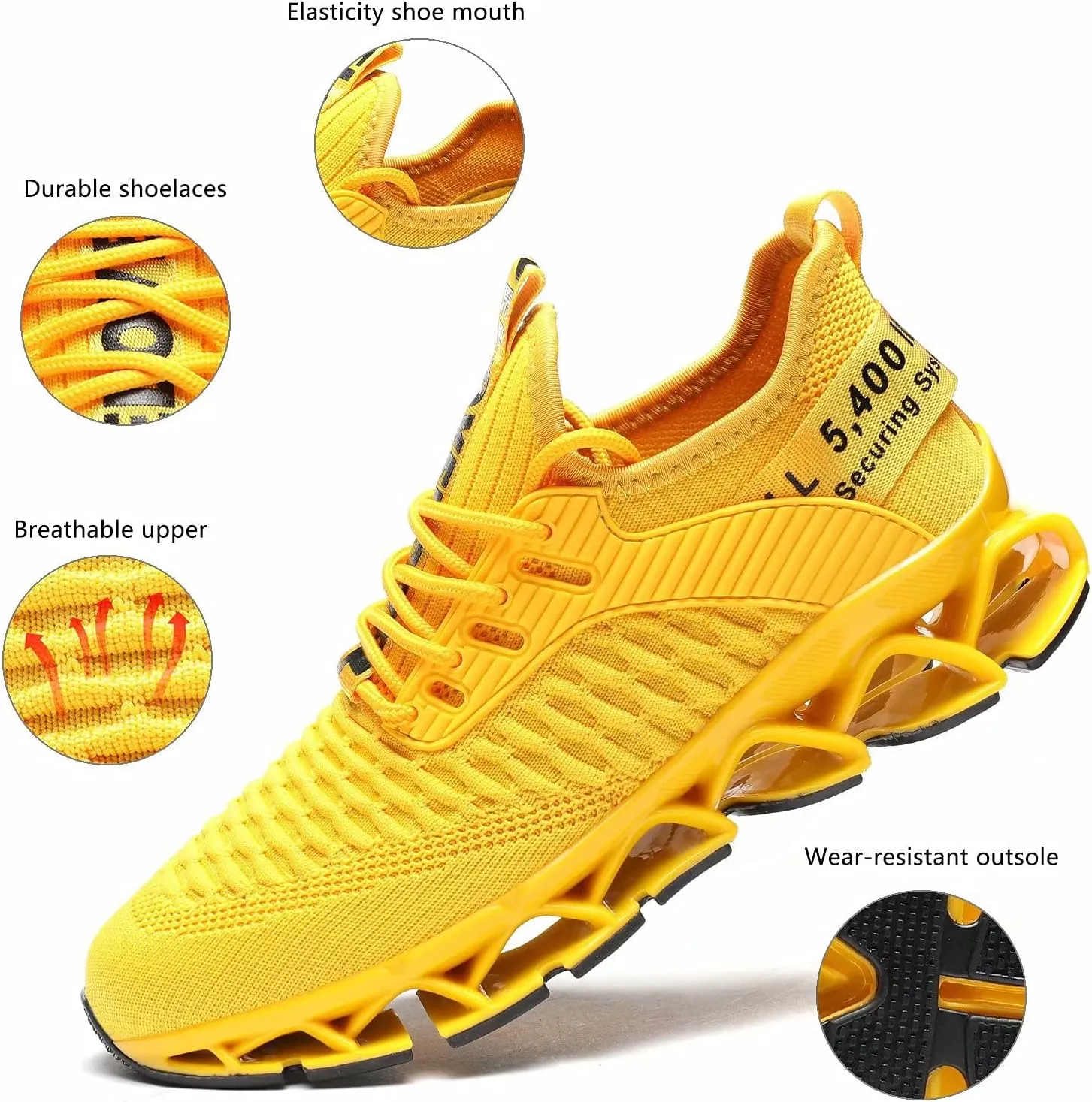 Womens Running Shoes Blade Tennis Walking Fashion Sneakers Breathable Non Slip Gym Sports Work Trainers