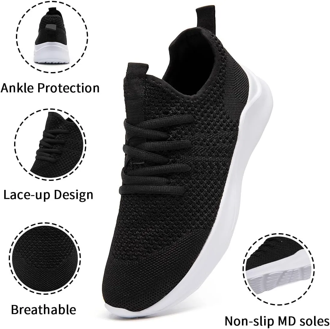 Womens Running Shoes Lightweight Comfortable Walking Fashion Gym Sneakers Non Slip Workout Tennis Shoes