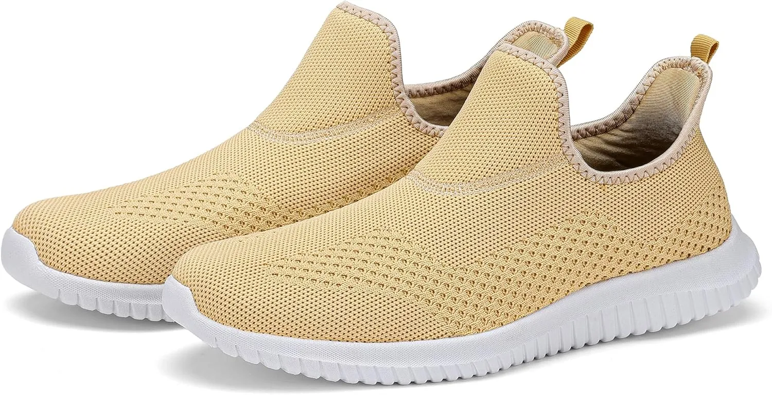 Women's Slip On Comfort Walking Shoes Ultra Lightweight Breathable Running Tennis Athletic Gym Workout Non Slip Athletic Fashion Sneakers
