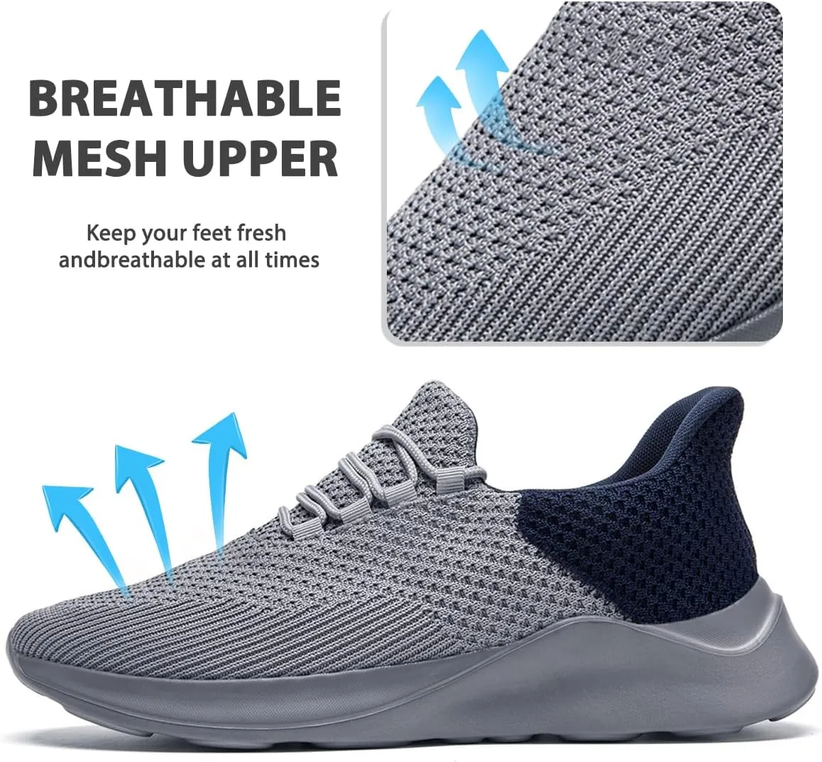 Women's Slip on Walking Shoes Lightweight Casual Tennis Sneakers Workout Breathable Running Shoes Comfortable Fashion Athletic Sports Gym Sneakers