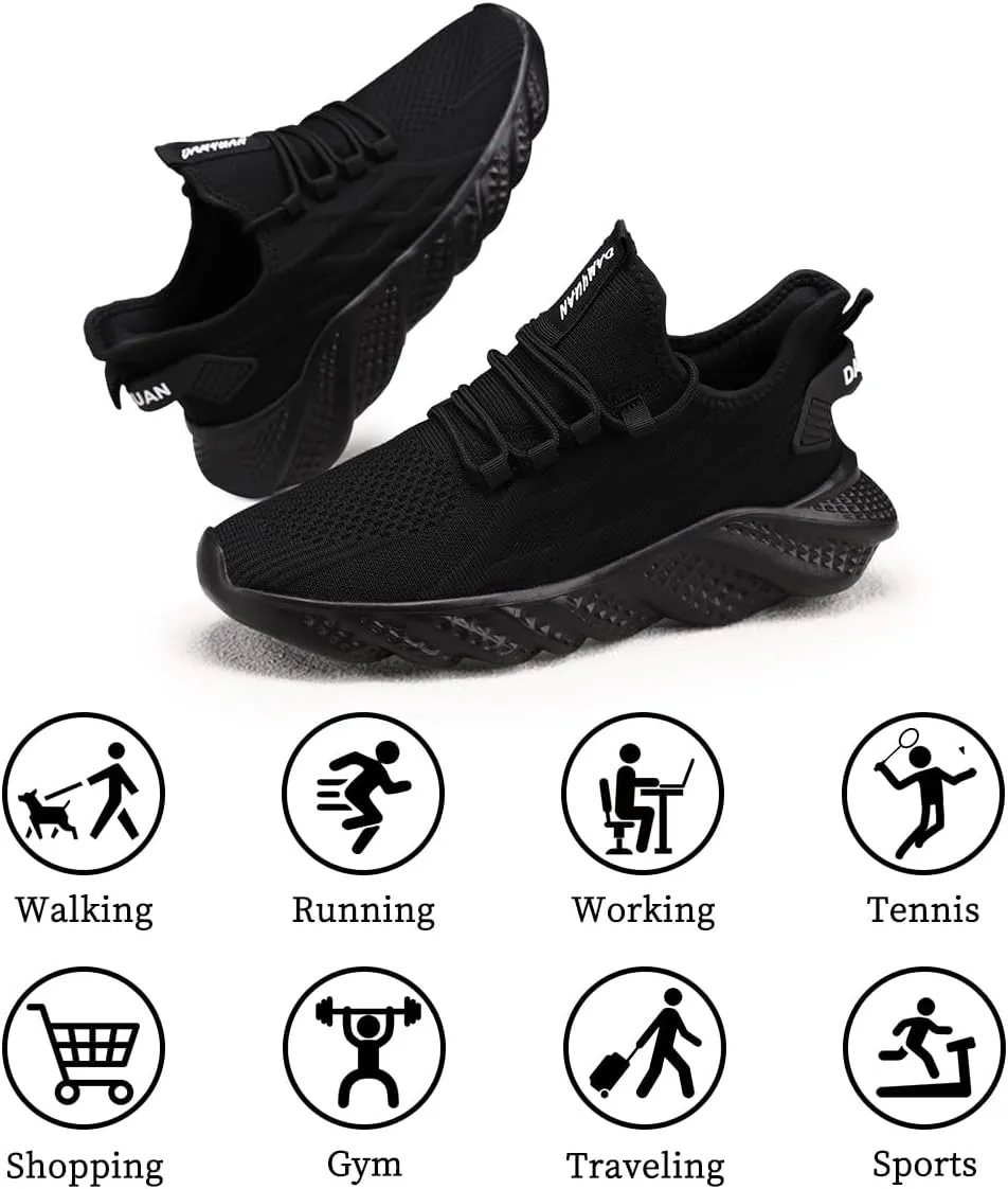 Women's Slip on Walking Shoes Lightweight Casual Tennis Sneakers Workout Breathable Running Shoes Comfortable Fashion Athletic Sports Gym Sneakers
