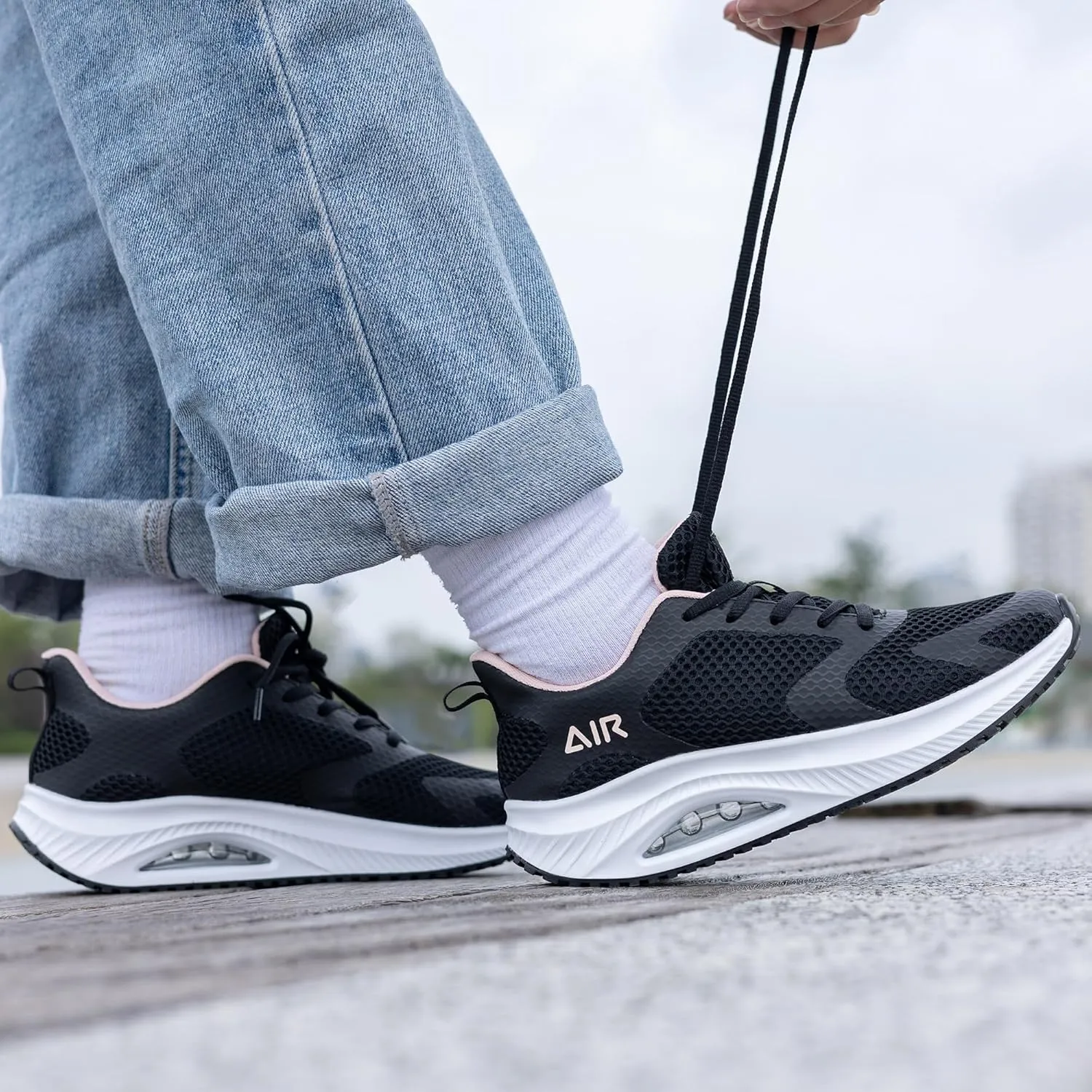 Women's Walking Shoes Arch Support Orthotic Sneakers Comfortable Air Tennis Shoes for Plantar Fasciitis Pain Relief US 6-11