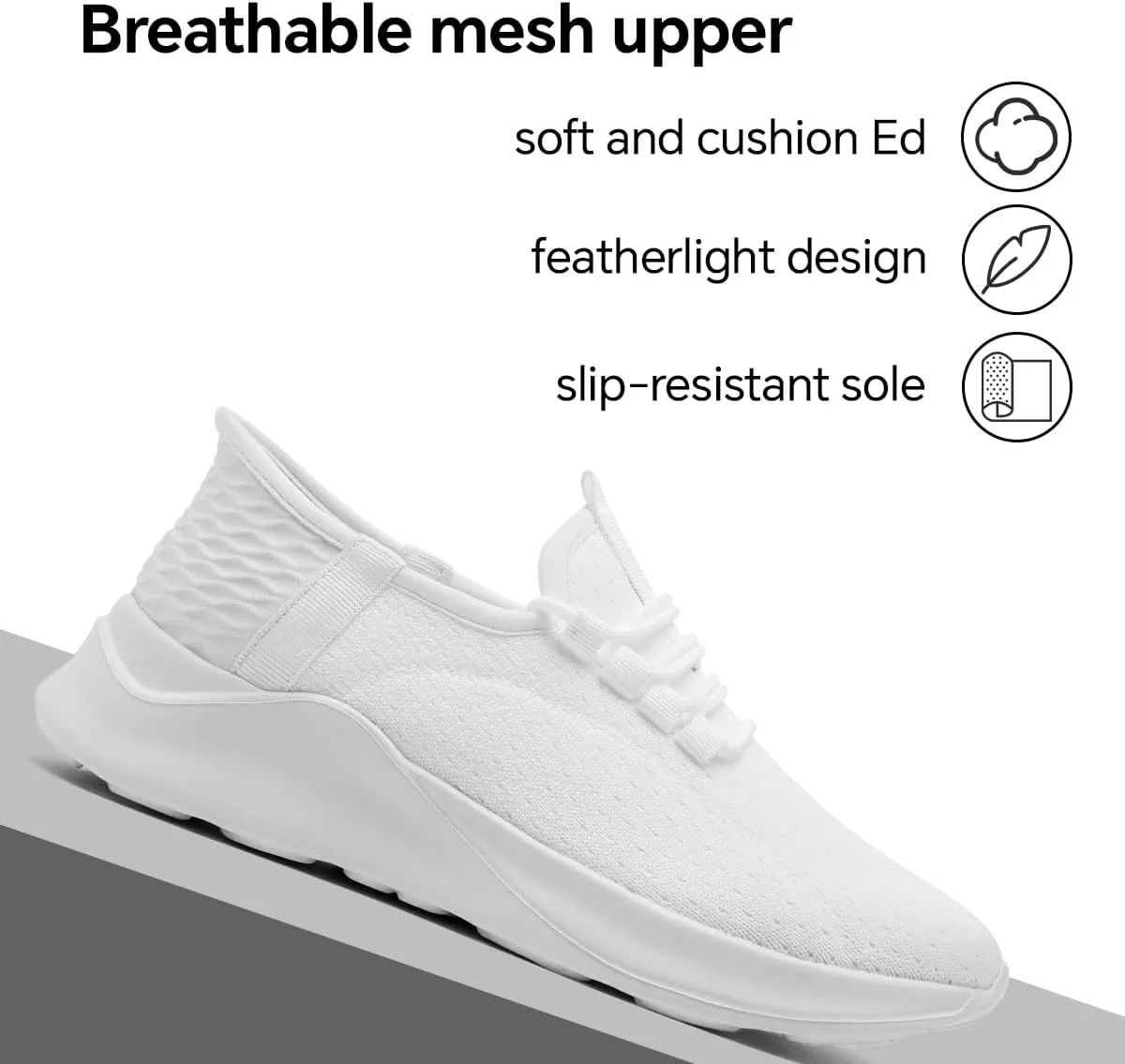 Women's Walking Shoes Casual Tennis Slip On Sneakers Lightweight Comfortable Fashion Shoes for Women