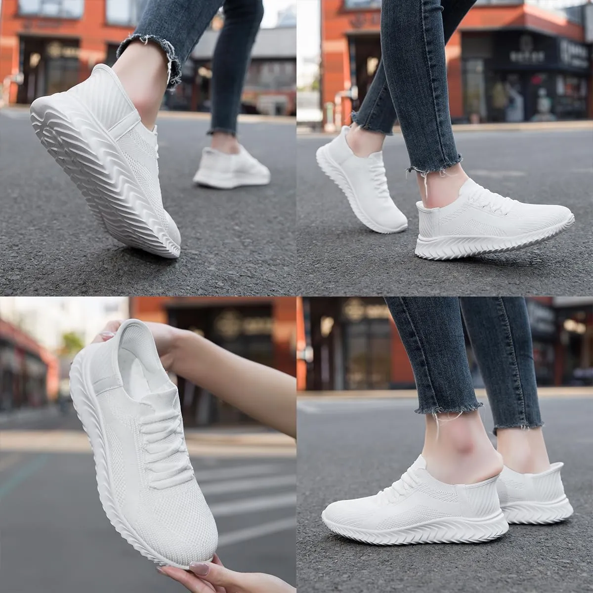 Women's Walking Shoes Casual Tennis Slip On Sneakers Lightweight Comfortable Fashion Shoes for Women