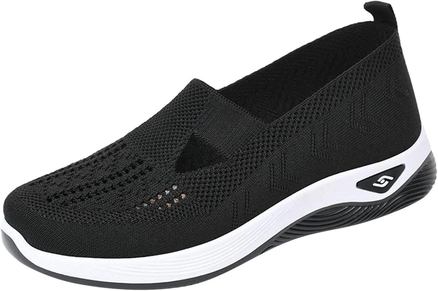 Women's Walking Shoes Orthotic Walking Sneakers Wide Width Non-Slip Sneakers Adjustable Breathable Platform Mesh Sandals