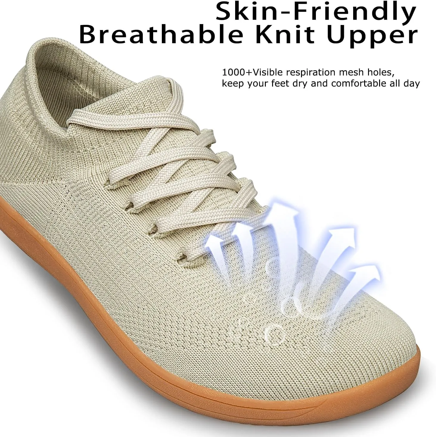 Womens Wide Toe Walking Shoes Minimalist Barefoot Shoes Zero Drop Sole Non Slip Comfortable Lightweight Wide Width Sneakers