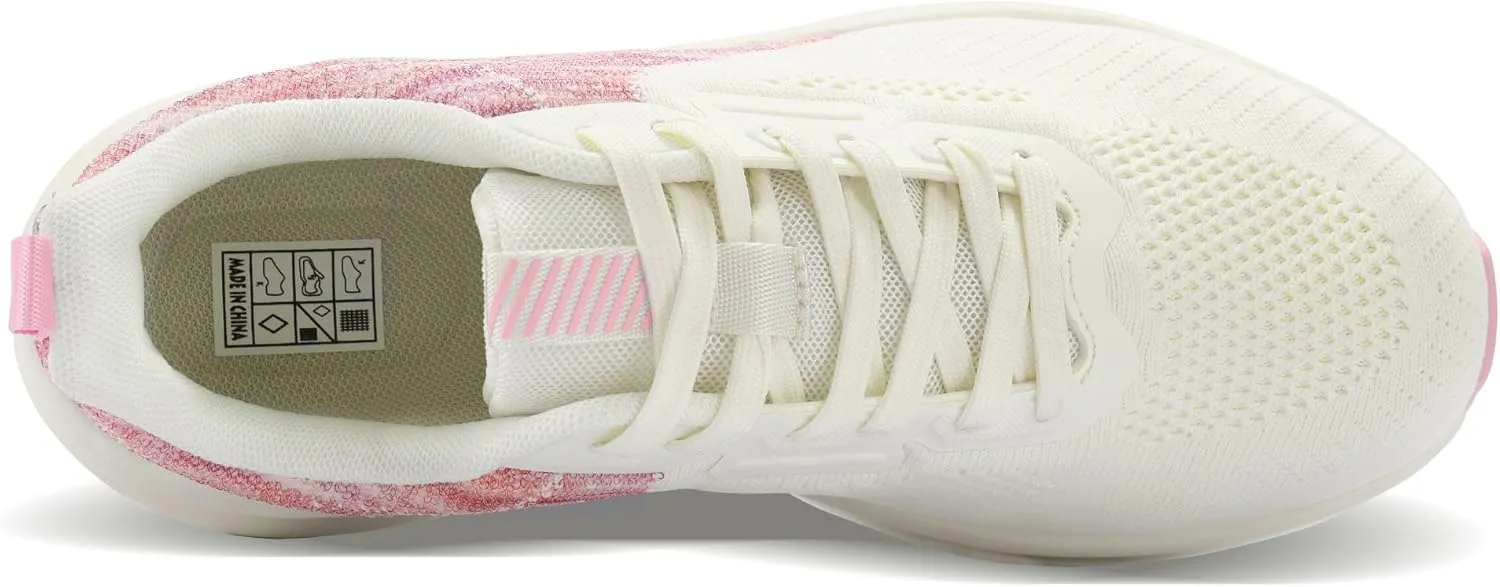 WONESION Women's Non Slip Walking Running Shoes Lightweight Athletic Tennis Sport Fashion Sneakers for Gym Work Nursing