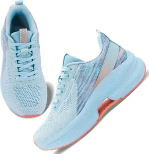 WONESION Women's Non Slip Walking Running Shoes Lightweight Athletic Tennis Sport Fashion Sneakers for Gym Work Nursing