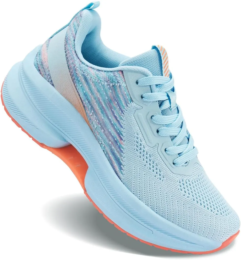WONESION Women's Non Slip Walking Running Shoes Lightweight Athletic Tennis Sport Fashion Sneakers for Gym Work Nursing