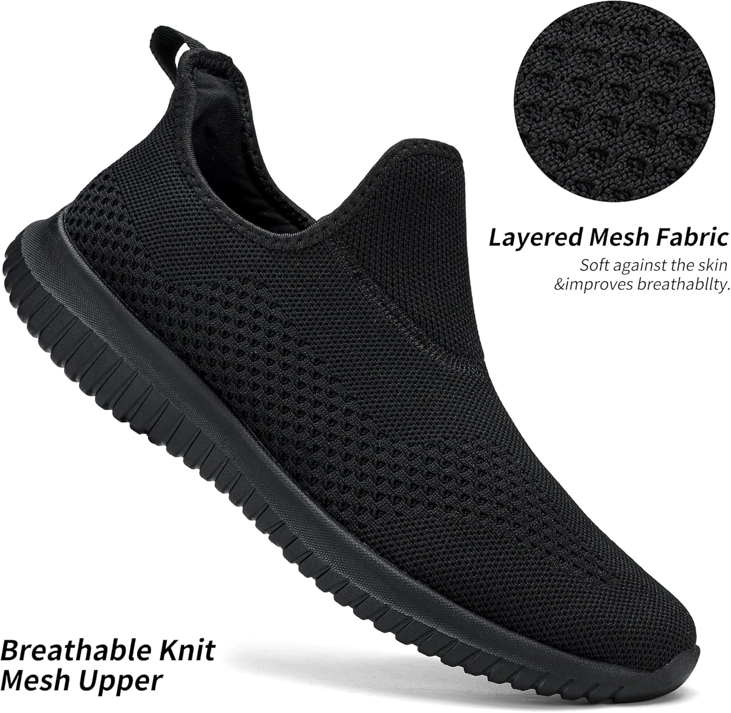 WXQ Men's Minimalist Walking Shoes Comfort Ultra Lightweight Breathable Running Tennis Athletic Gym Workout Non Slip Athletic Fashion Sneakers