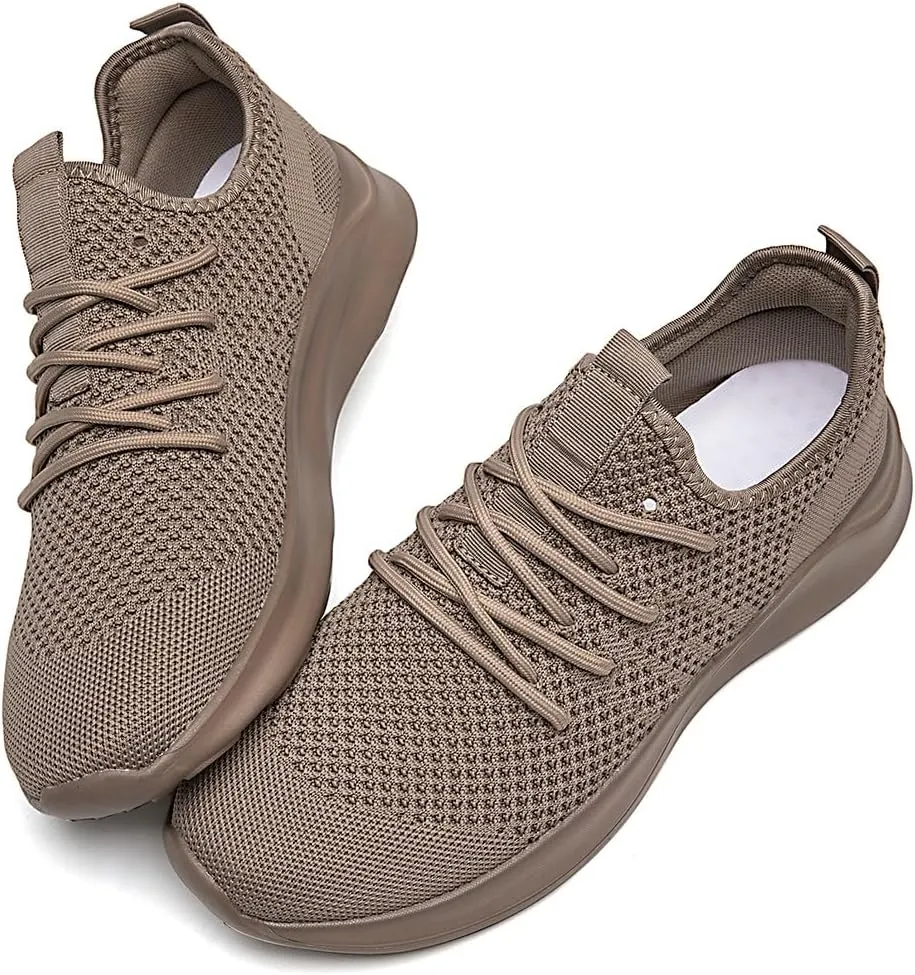 WYGRQBN Mens Walking Shoes Lightweight Breathable Slip On Running Shoes Gym Workout Tennis Fashion Sneakers