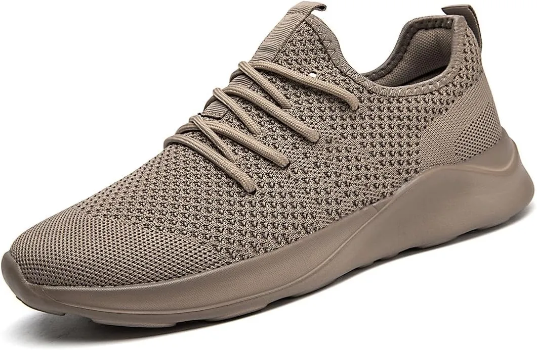 WYGRQBN Mens Walking Shoes Lightweight Breathable Slip On Running Shoes Gym Workout Tennis Fashion Sneakers