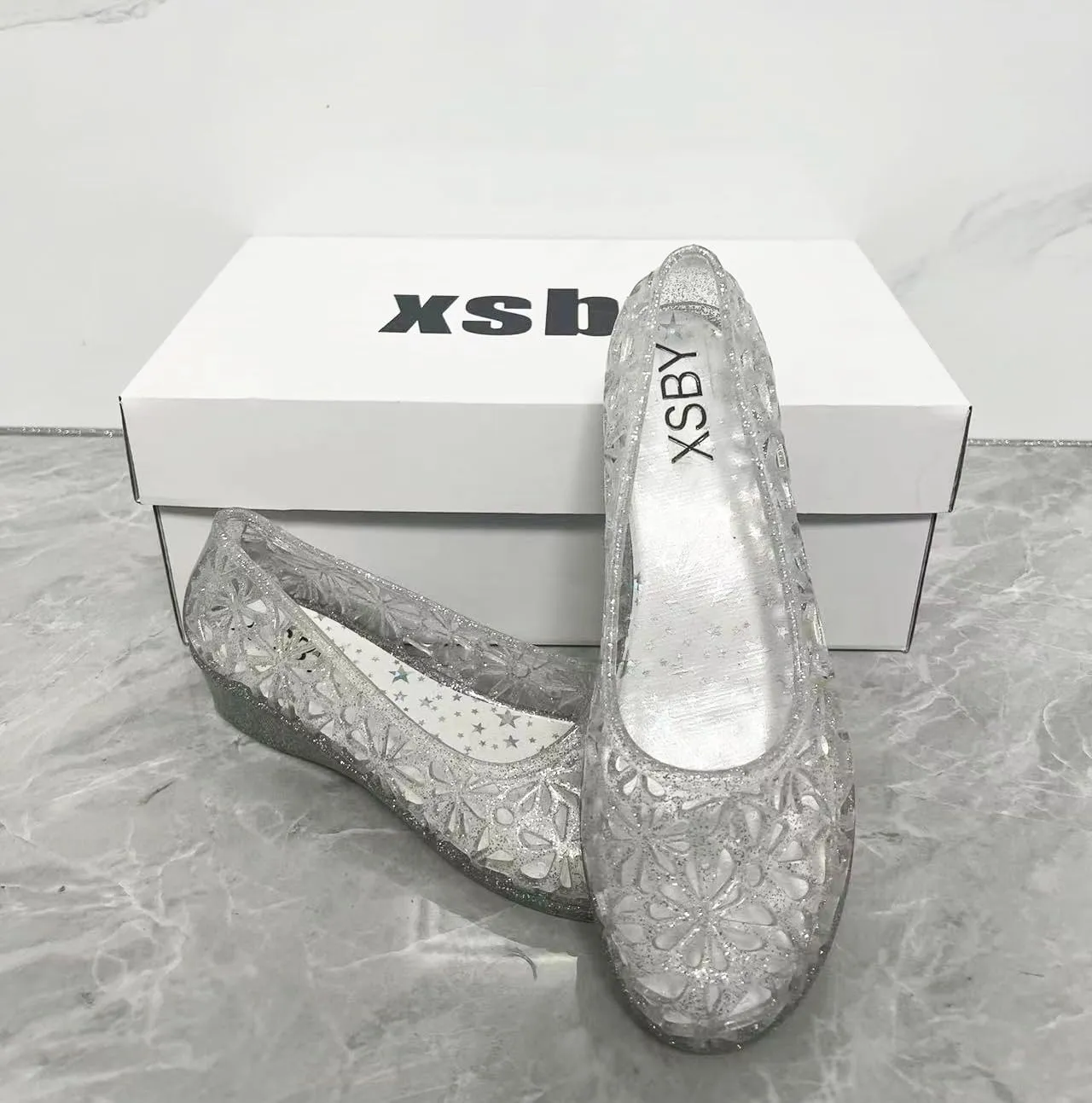 xsby Womens Fashion Jelly Sandals Shoes