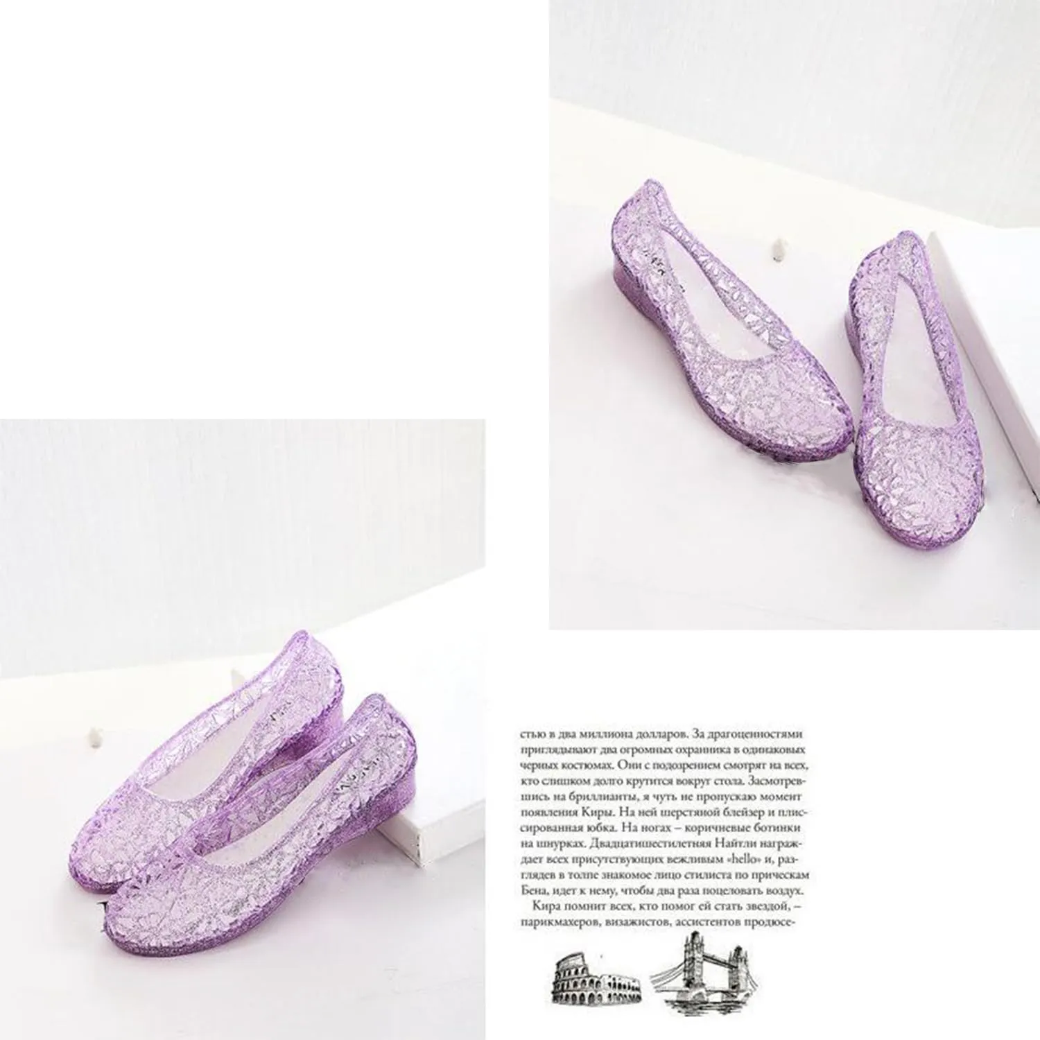 xsby Womens Fashion Jelly Sandals Shoes