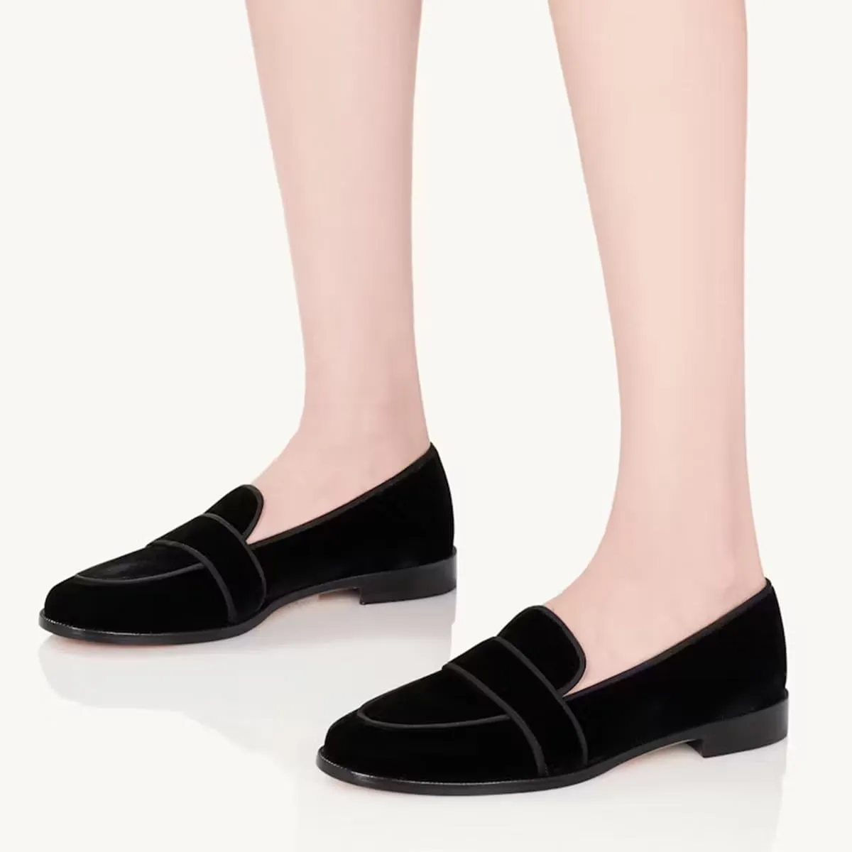 XYD Women's Closed Almond Toe Slip On Moccasins Low Heel Flats Comfy Formal Casual Office Work Dress Loafers Shoes