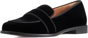 XYD Women's Closed Almond Toe Slip On Moccasins Low Heel Flats Comfy Formal Casual Office Work Dress Loafers Shoes