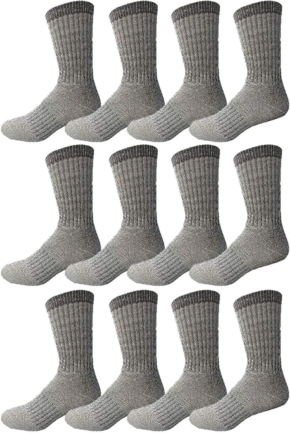 Yacht & Smith Wholesale Bulk Merino Wool Thermal Hiking Boot Socks, Mens Womens and Kids Winter Sock