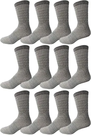 Yacht & Smith Wholesale Bulk Merino Wool Thermal Hiking Boot Socks, Mens Womens and Kids Winter Sock