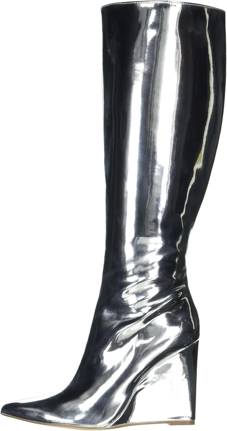YOKI Women's Heel Knee High Boot