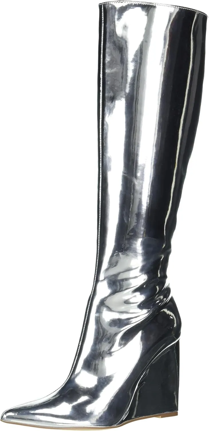 YOKI Women's Heel Knee High Boot