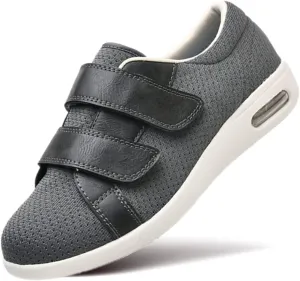 ZGDG Women Diabetic Shoes Wide Width Edema Comfy Shoes with Adjustable Strap Lightweight Non-Slip Orthopedic Walking Shoes for Elderly Hammertoe Arthritis Bunions Swollen Feet