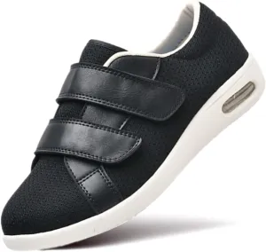ZGDG Women Diabetic Shoes Wide Width Edema Comfy Shoes with Adjustable Strap Lightweight Non-Slip Orthopedic Walking Shoes for Elderly Hammertoe Arthritis Bunions Swollen Feet