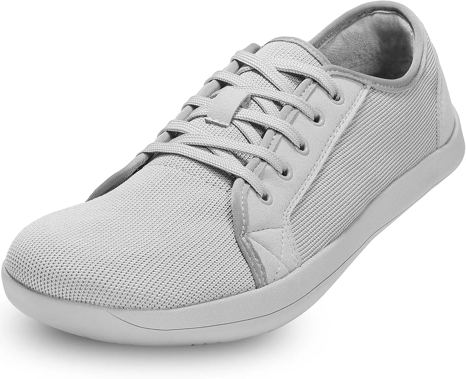 ZVC Barefoot Shoes Men Wide Toe Box Shoes Knitted Zero Drop Sole Sneakers for Mens Minimalist Footwear