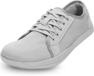 ZVC Barefoot Shoes Men Wide Toe Box Shoes Knitted Zero Drop Sole Sneakers for Mens Minimalist Footwear