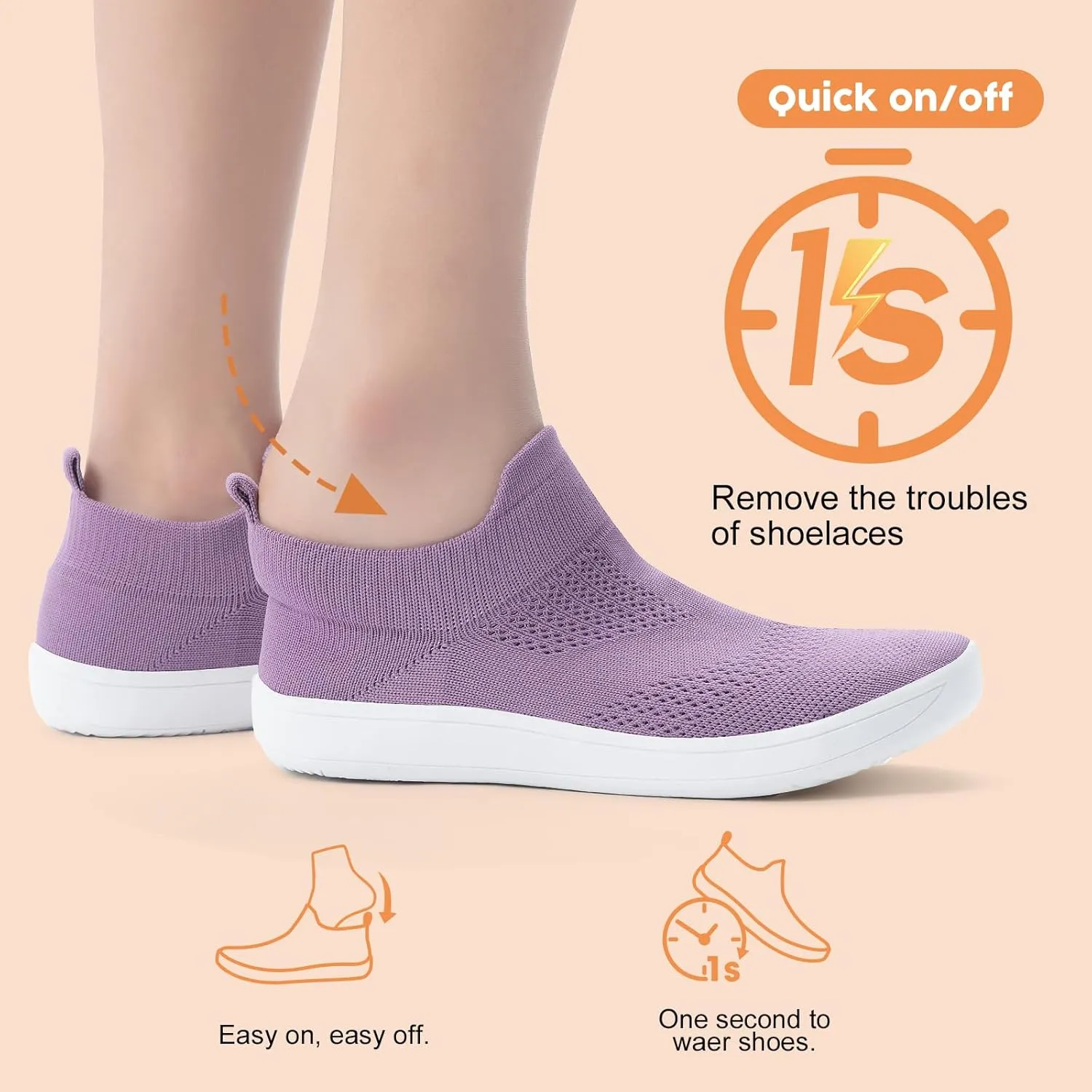 ZYEN Wide Toe Box Shoes Women Wide Width Sneakers Zero Drop Minimalist Barefoot Shoes Comfort Non-Slip Wide Running Walking Shoes