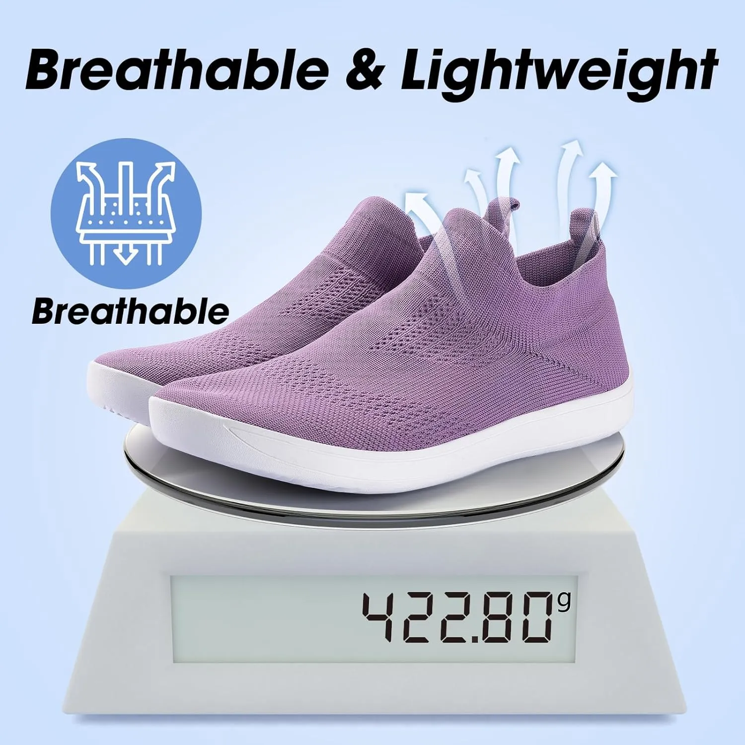 ZYEN Wide Toe Box Shoes Women Wide Width Sneakers Zero Drop Minimalist Barefoot Shoes Comfort Non-Slip Wide Running Walking Shoes